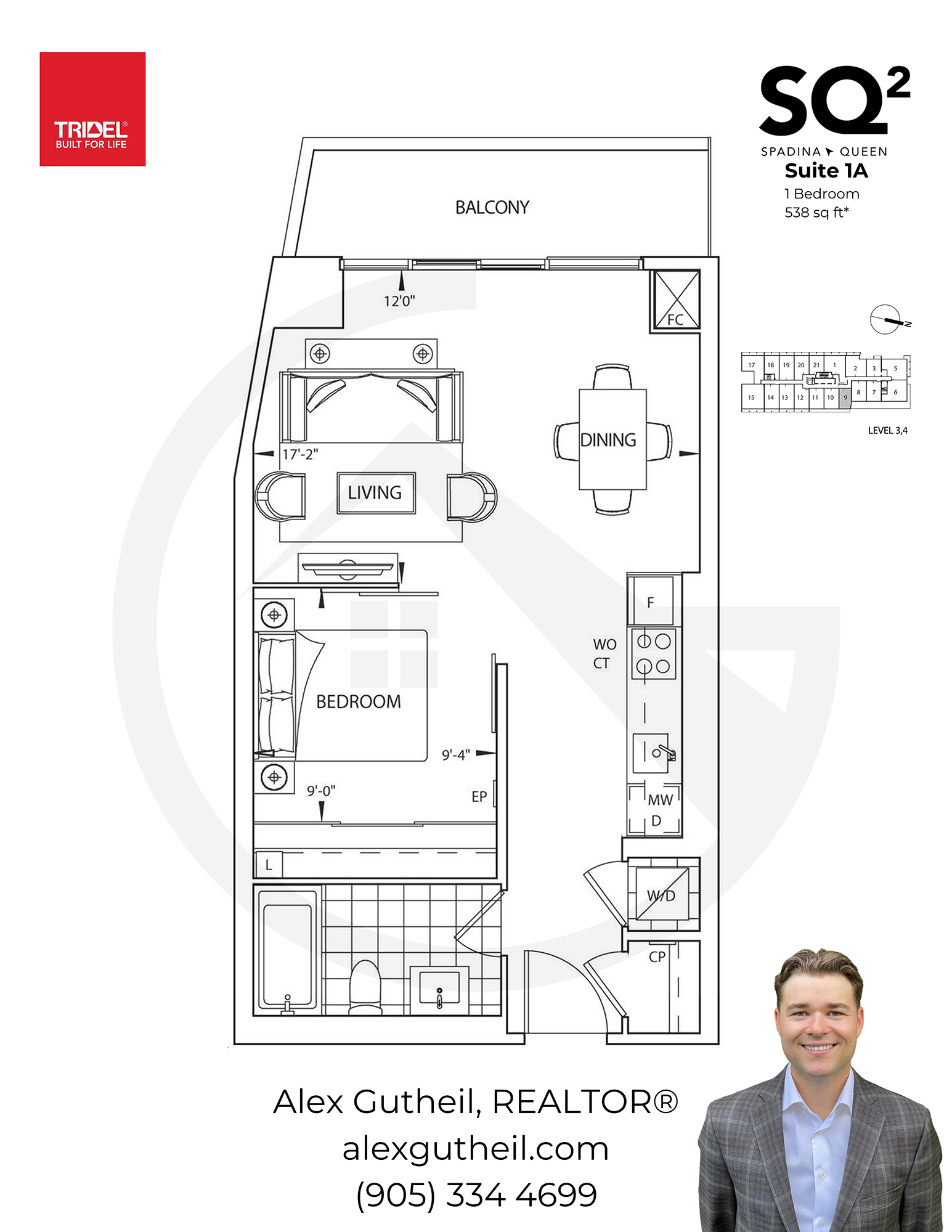 SQ2 Condos at Queen and Spadina - 80 Vanauley St - Suite 1A