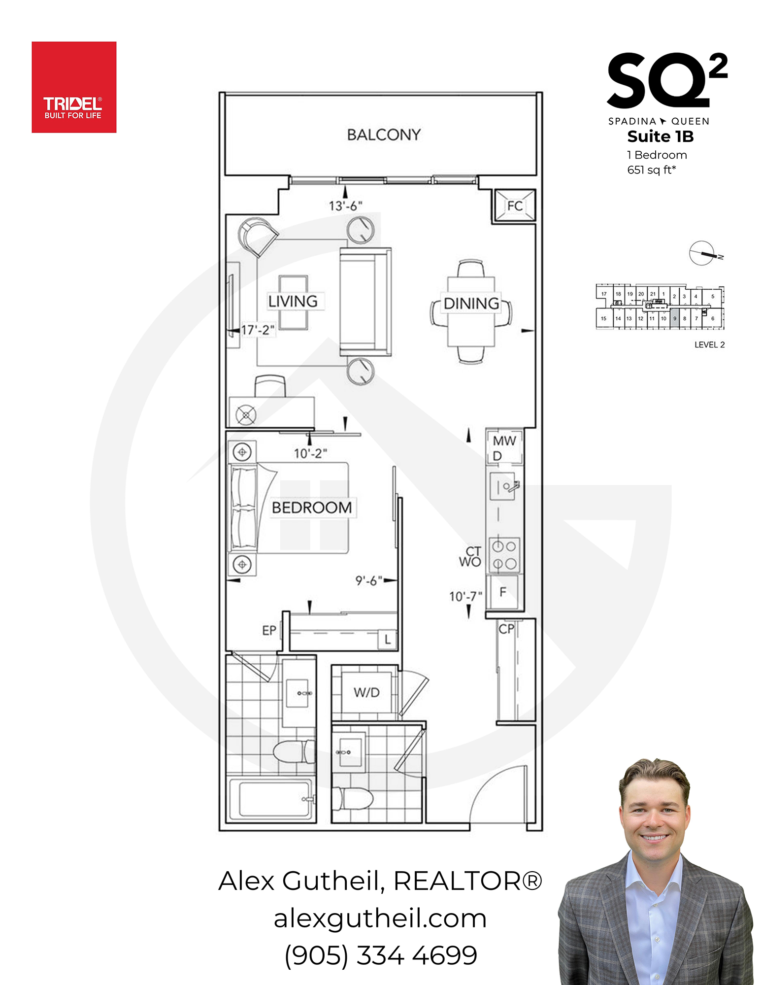 SQ2 Condos at Queen and Spadina - 80 Vanauley St - Suite 1B