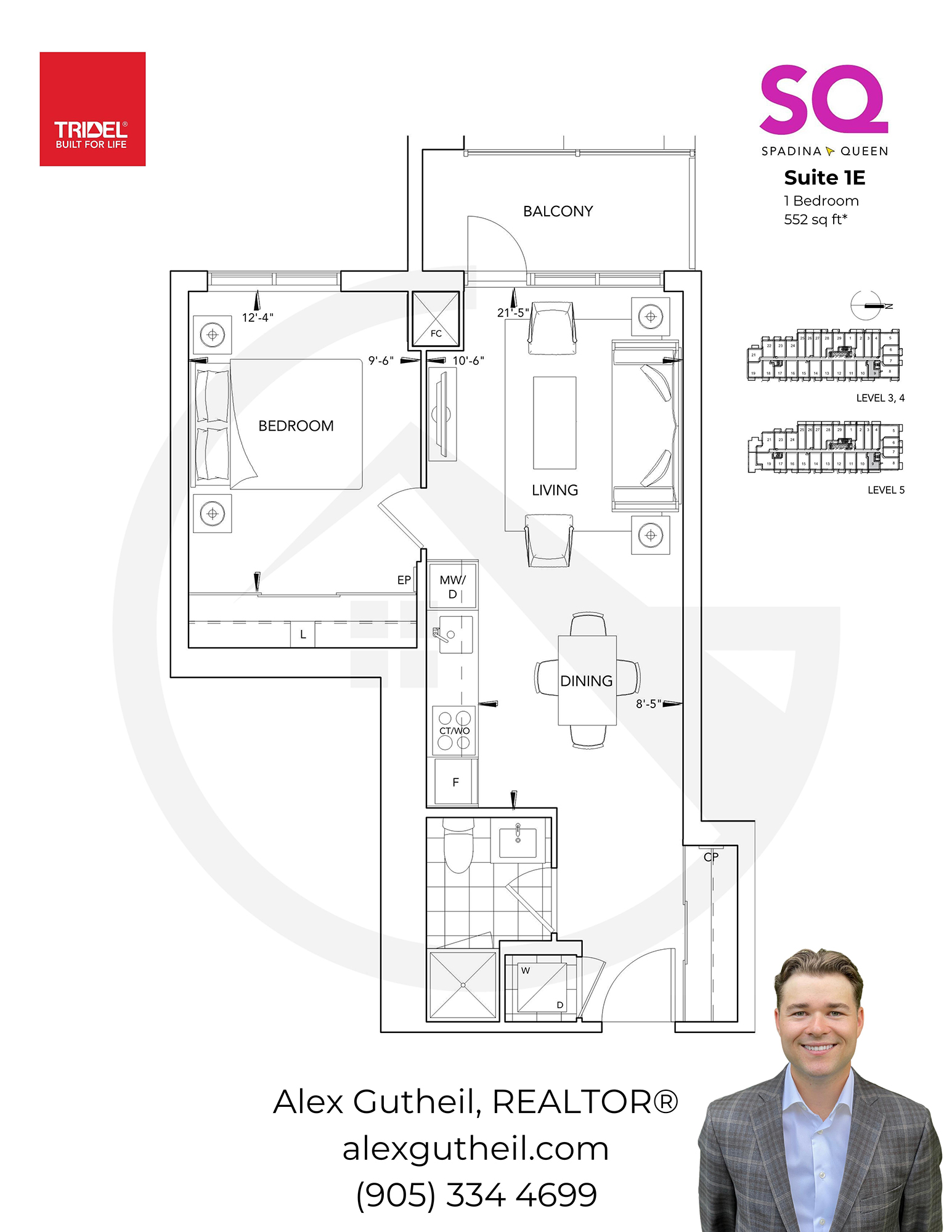 SQ Condos at Queen and Spadina – 38 Cameron St - Suite 1E
