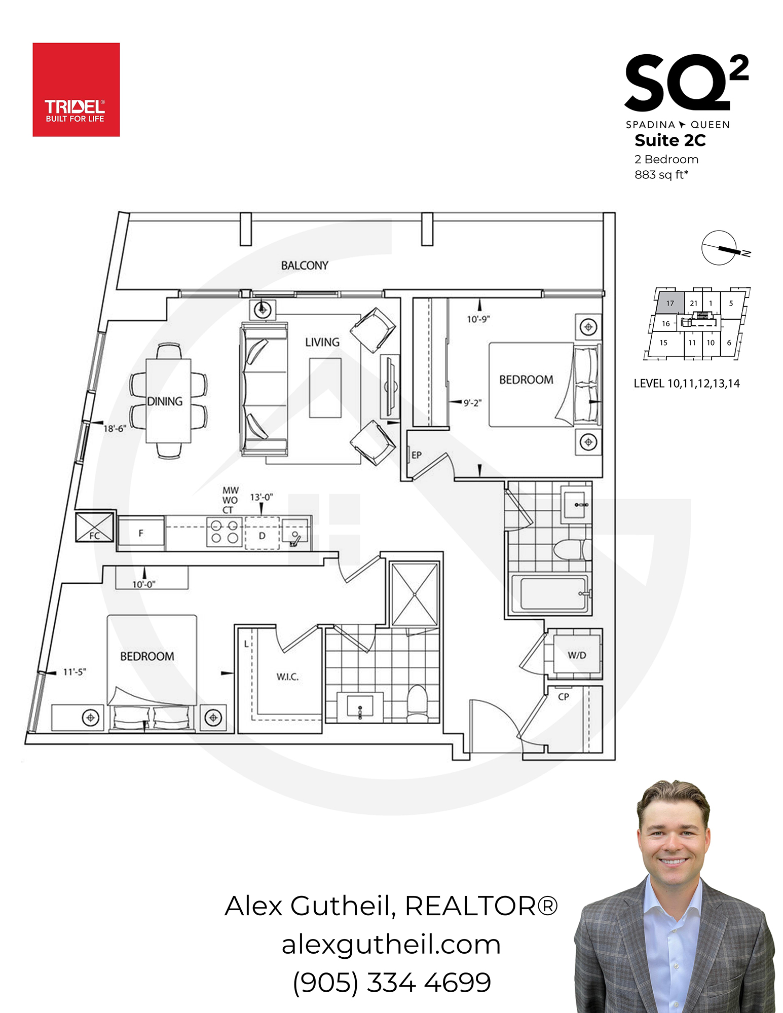 SQ2 Condos at Queen and Spadina - 80 Vanauley St - Suite 2C