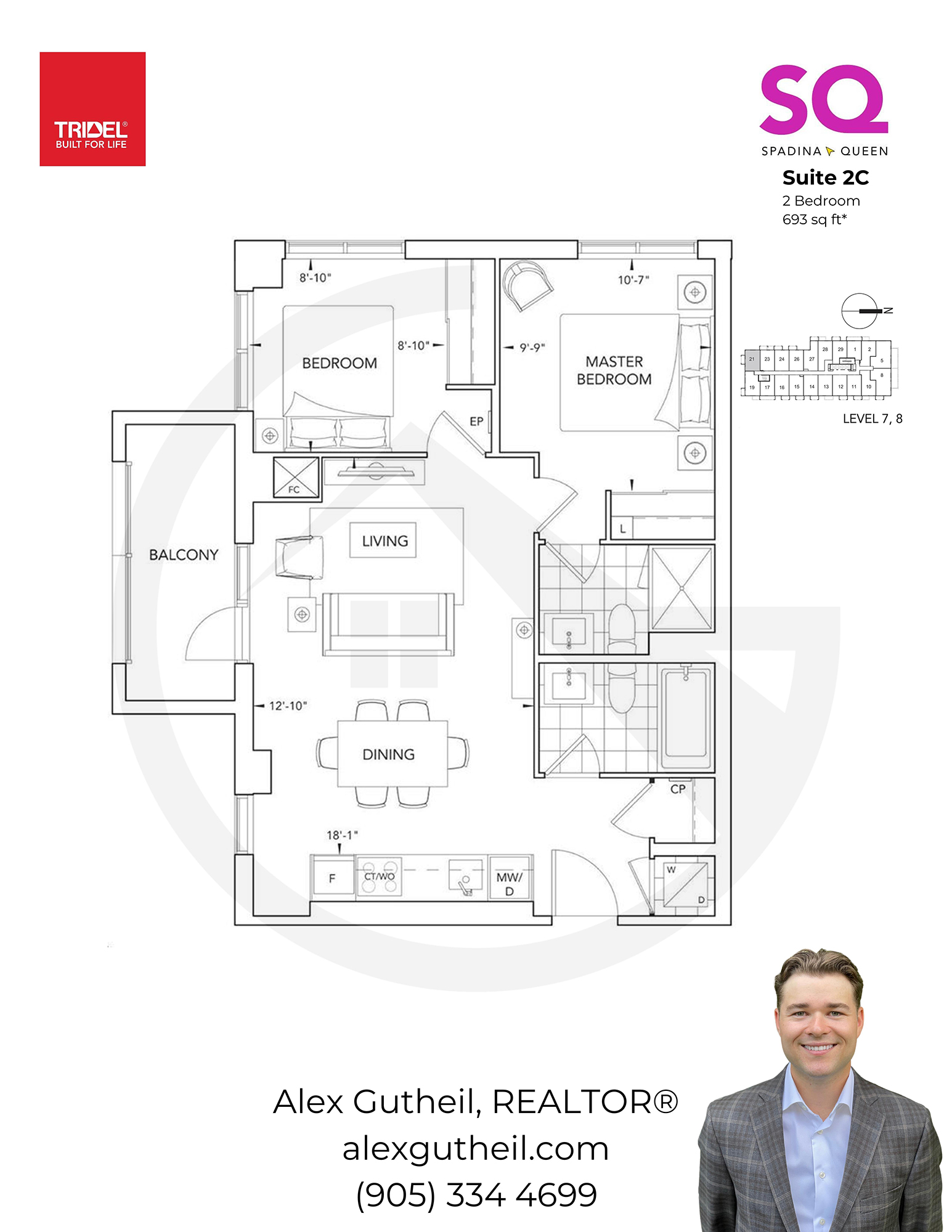 SQ Condos at Queen and Spadina – 38 Cameron St - Suite 2C