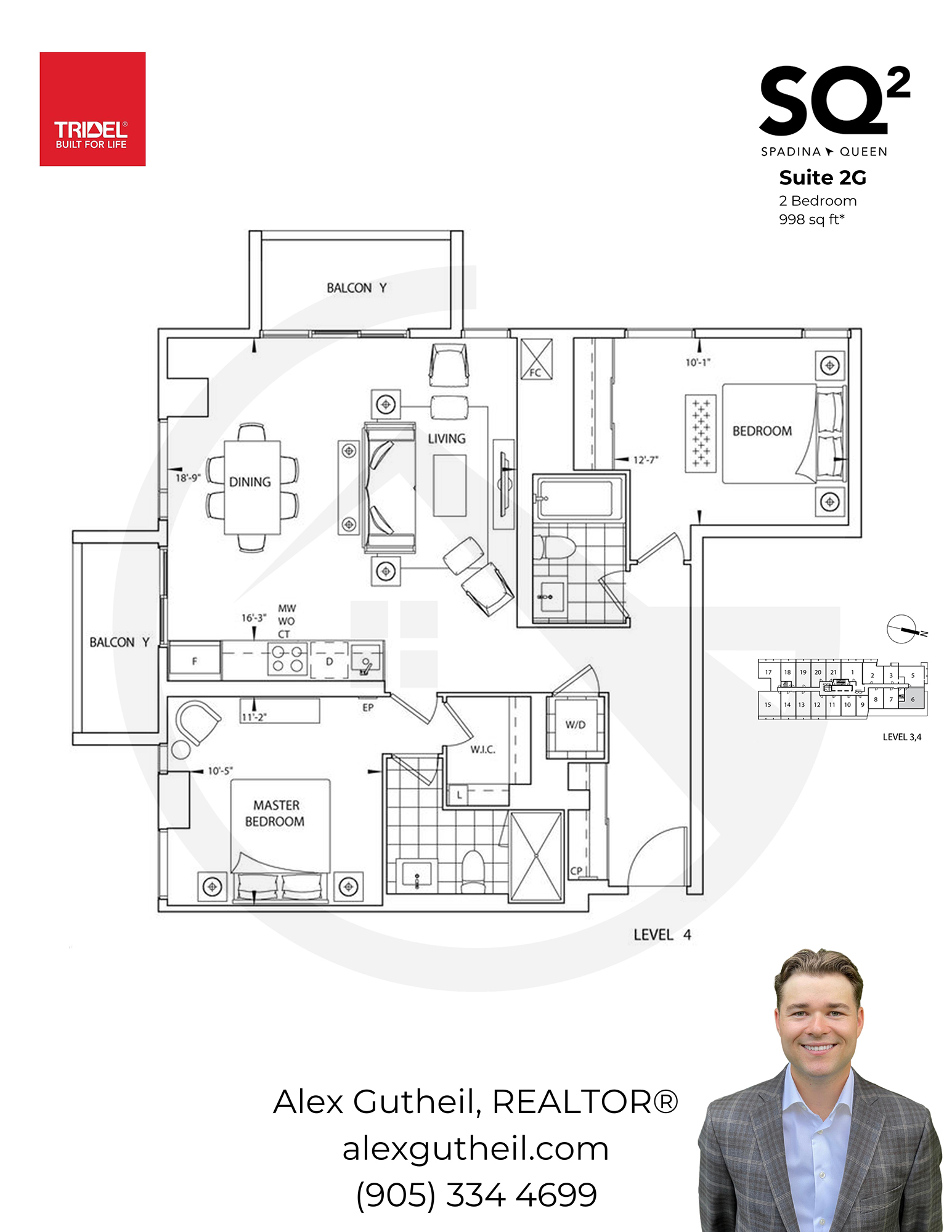 SQ2 Condos at Queen and Spadina - 80 Vanauley St - Suite 2G