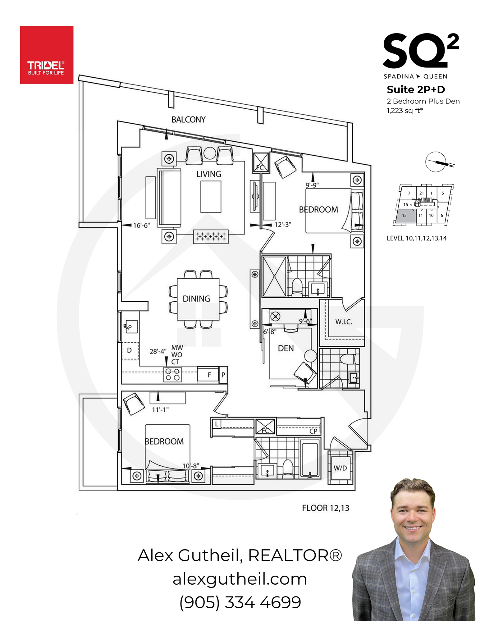 SQ2 Condos at Queen and Spadina - 80 Vanauley St - Suite 2P + D