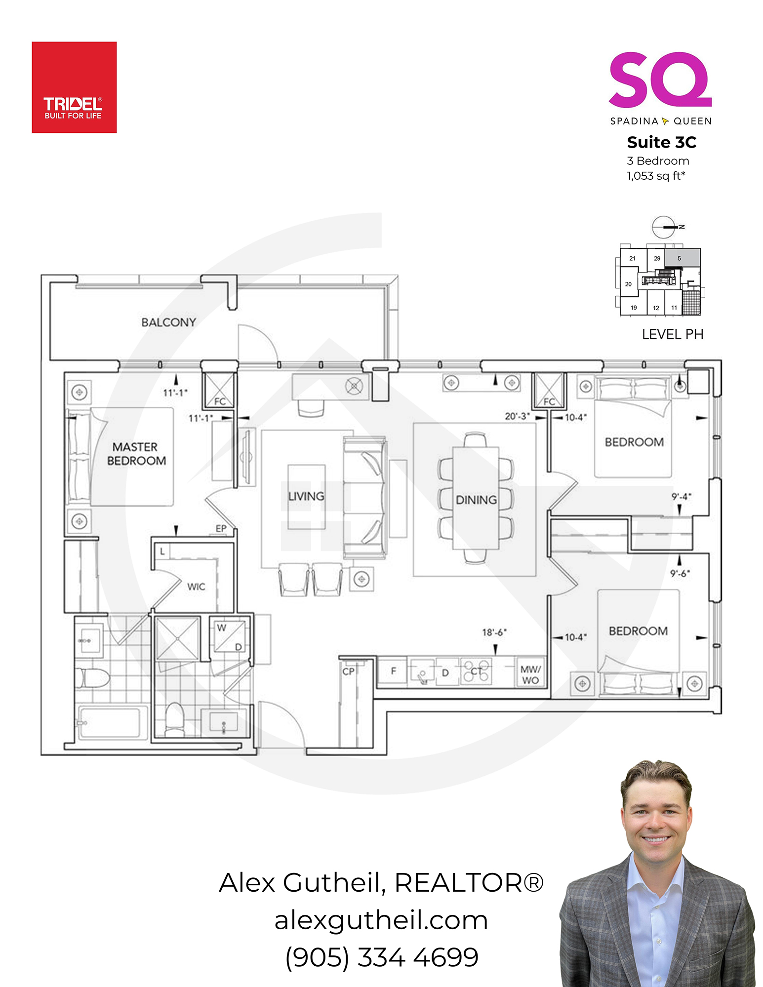 SQ Condos at Queen and Spadina – 38 Cameron St - Suite 3C