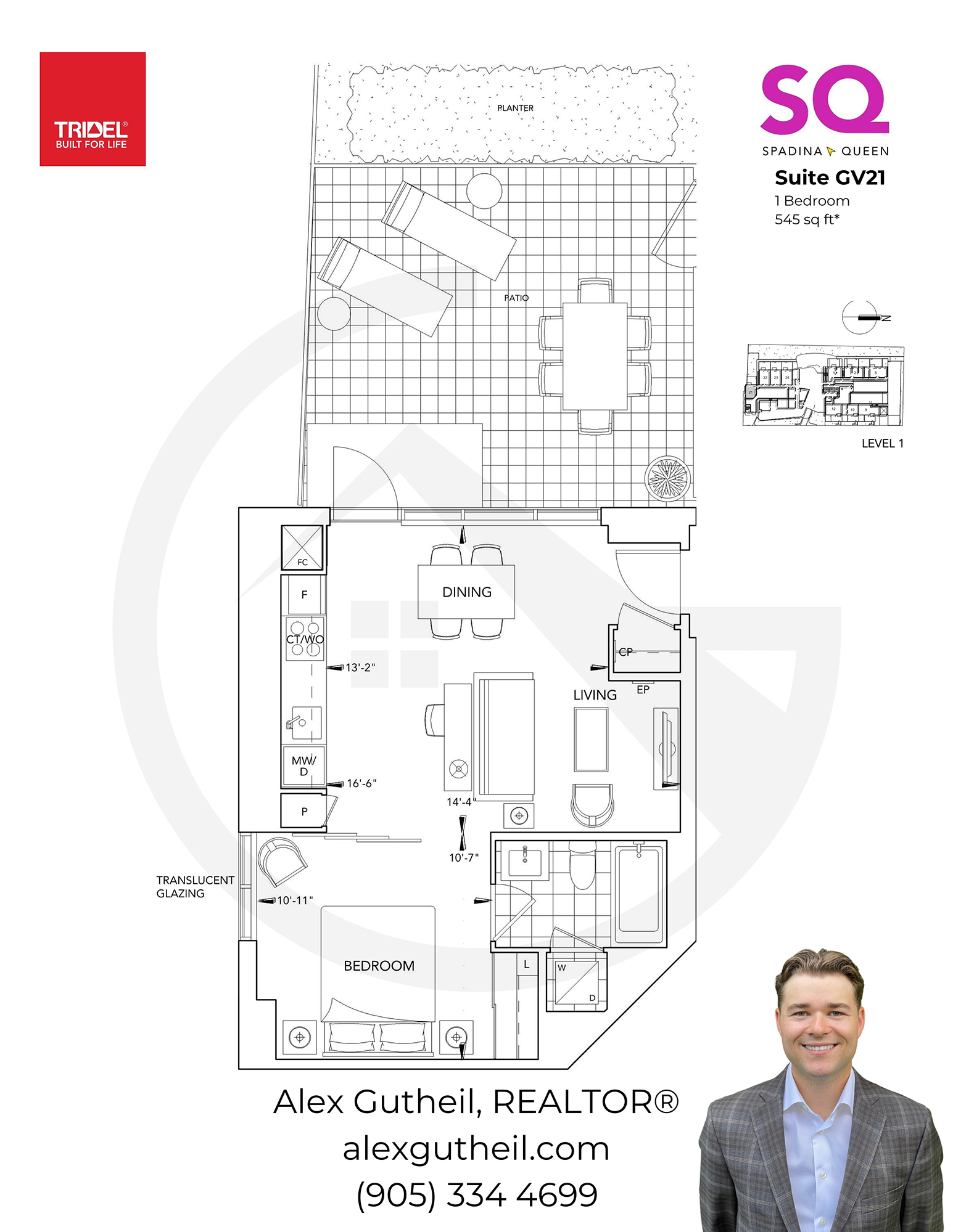SQ Condos at Queen and Spadina – 38 Cameron St - Suite GV21