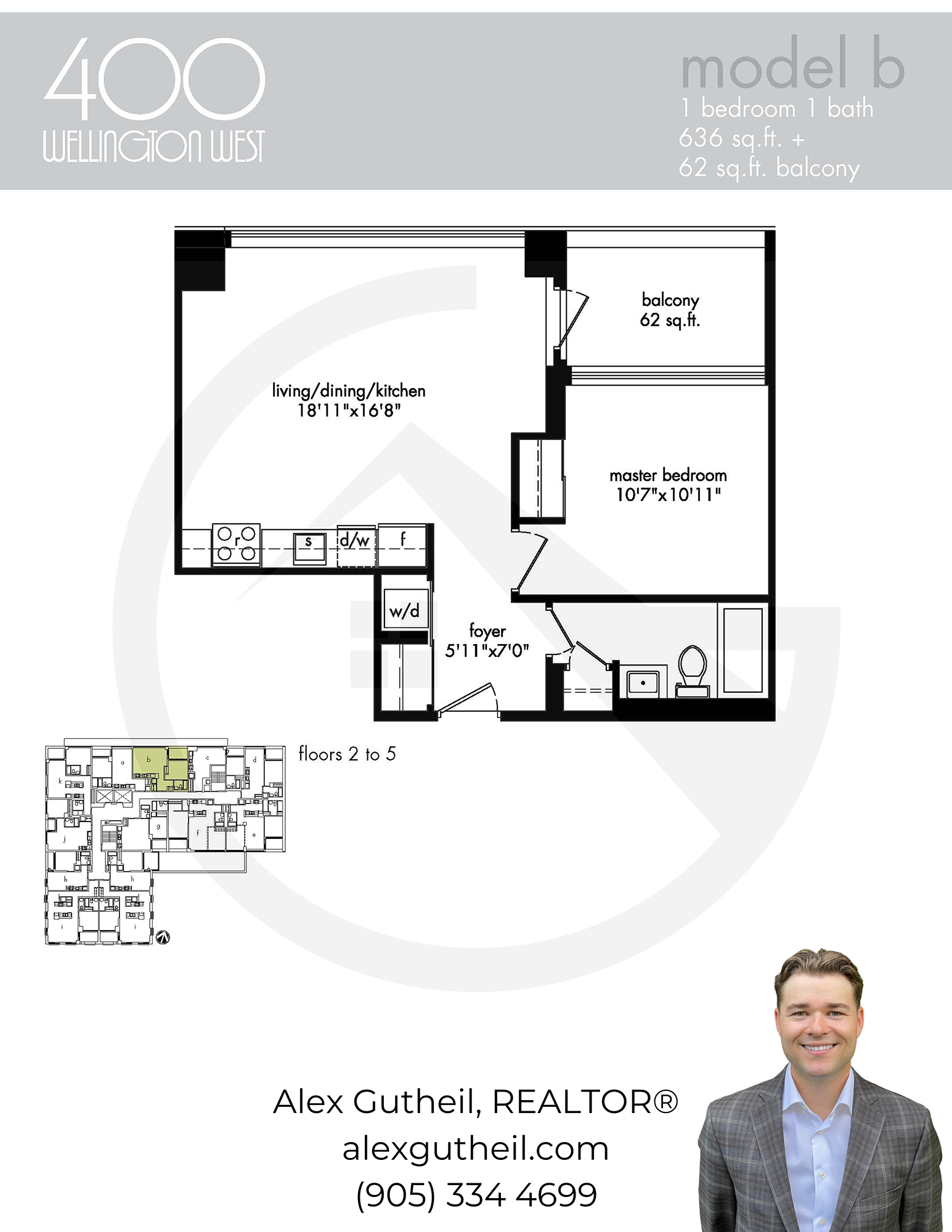 400 Wellington Condos at 400 Wellington St W - Model B