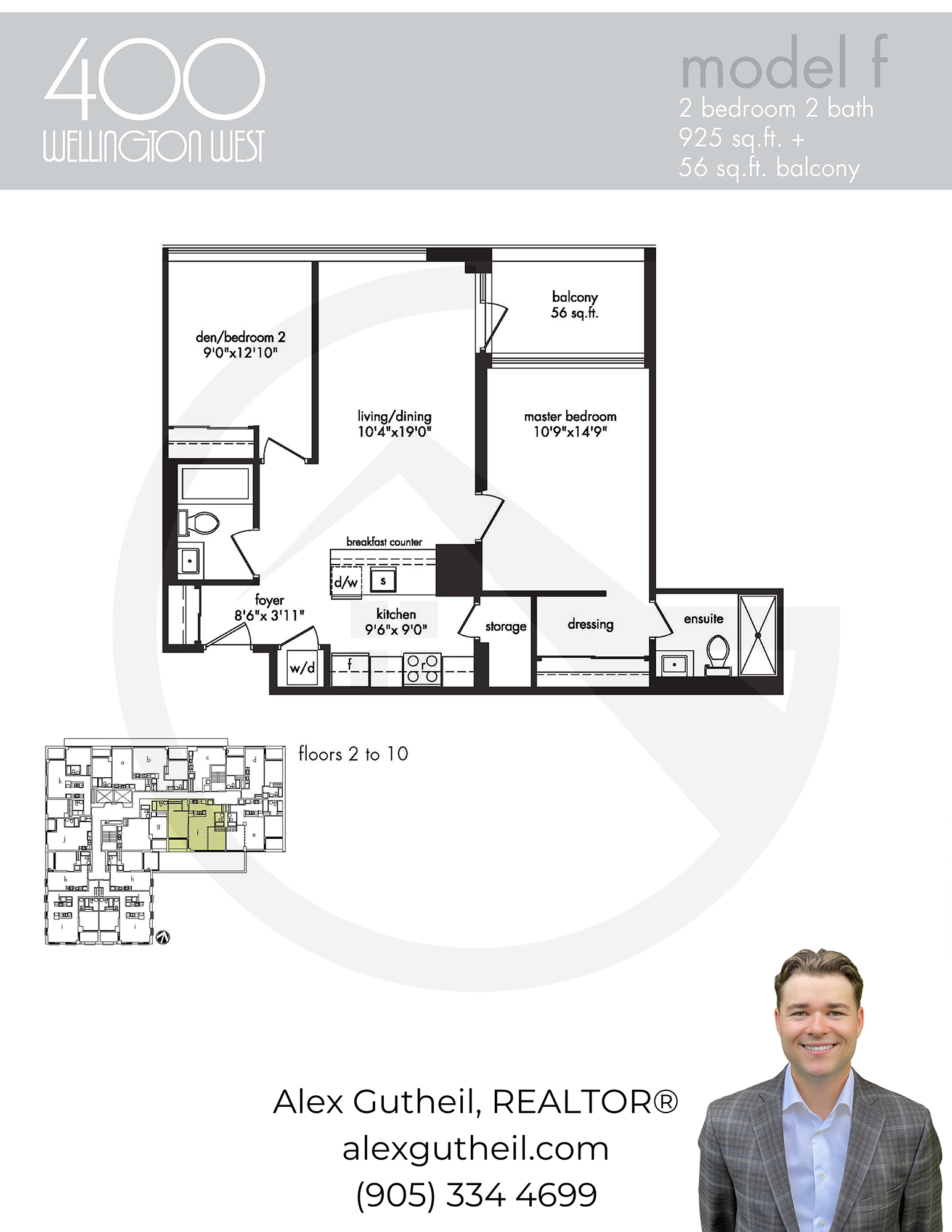 400 Wellington Condos at 400 Wellington St W - Model F