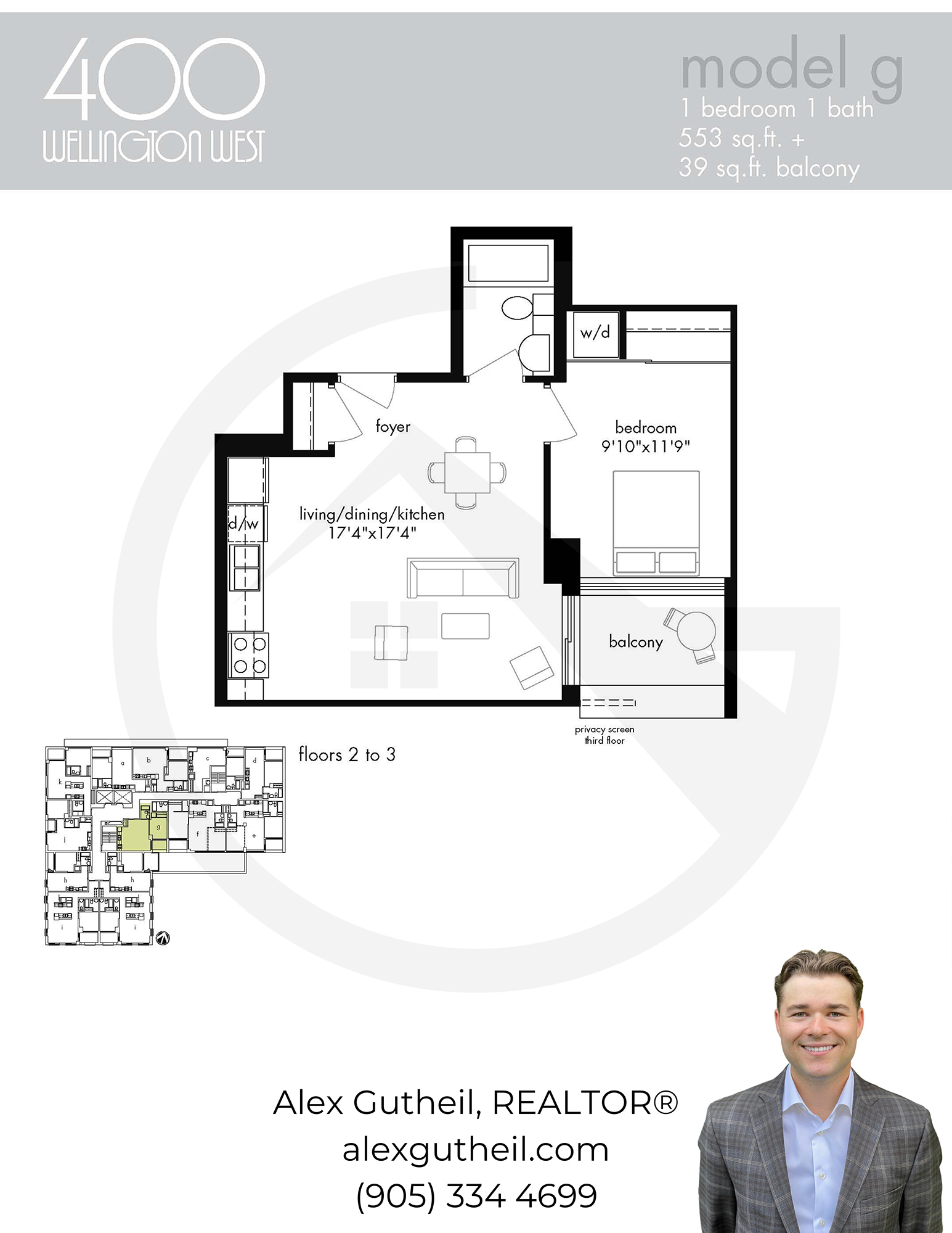 400 Wellington Condos at 400 Wellington St W - Model G