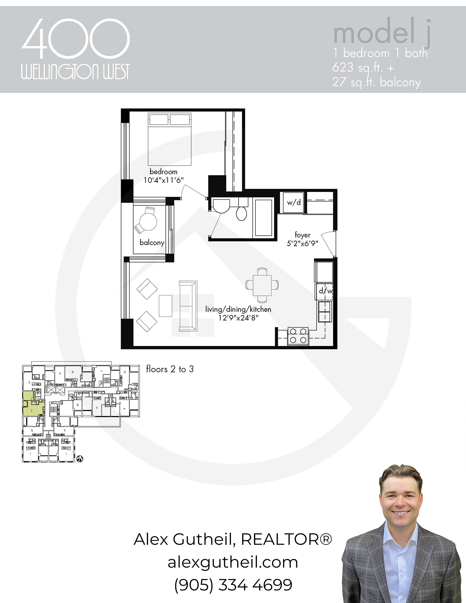 400 Wellington Condos at 400 Wellington St W - Model J