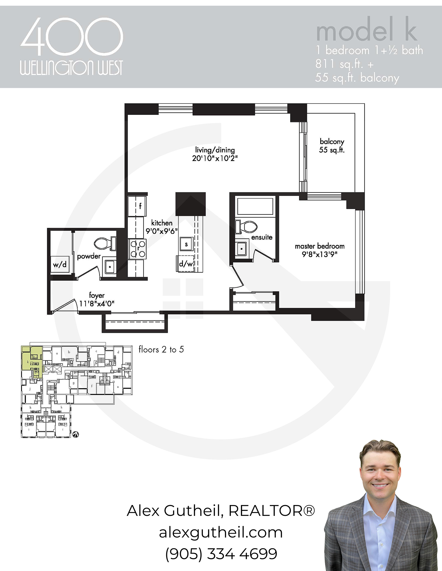 400 Wellington Condos at 400 Wellington St W - Model K