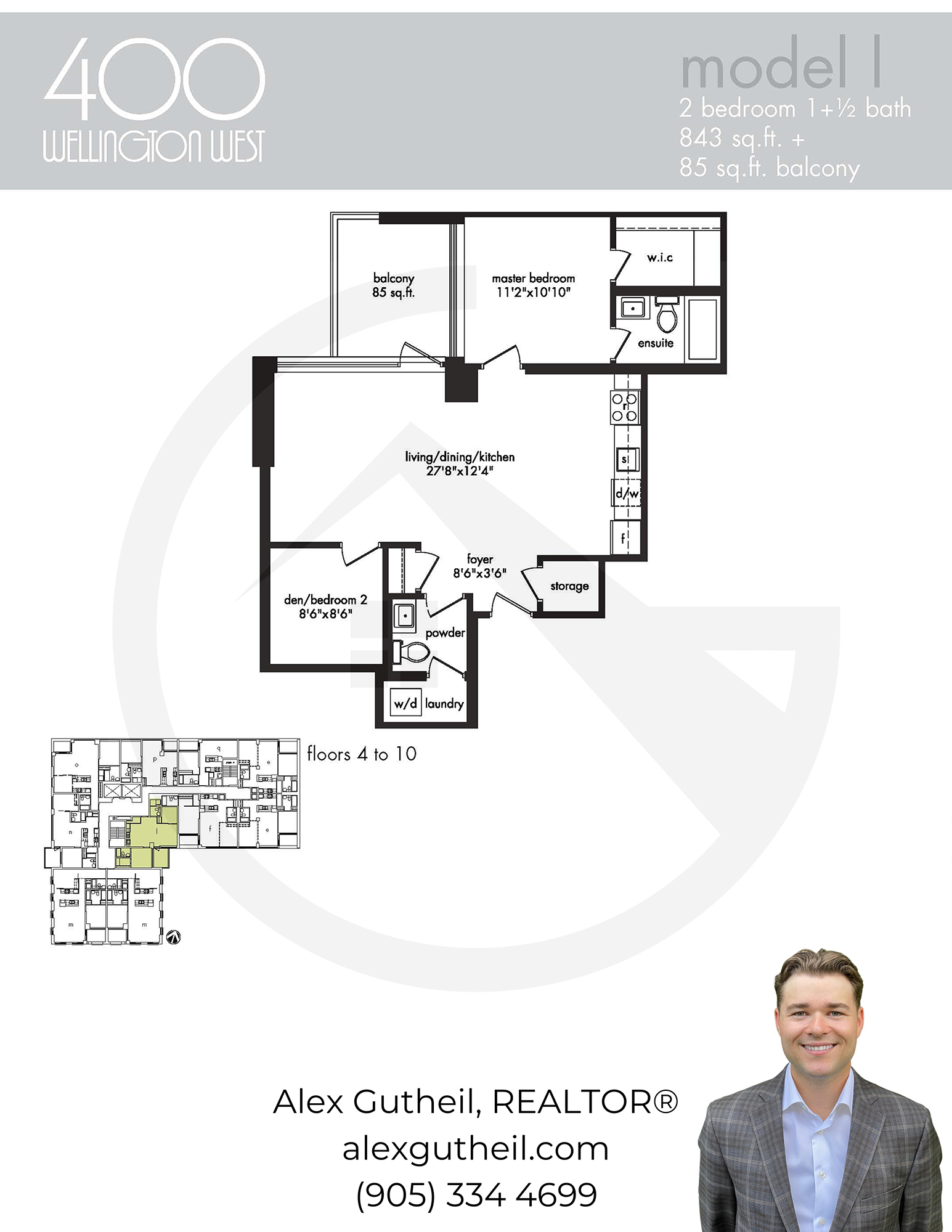 400 Wellington Condos at 400 Wellington St W - Model L