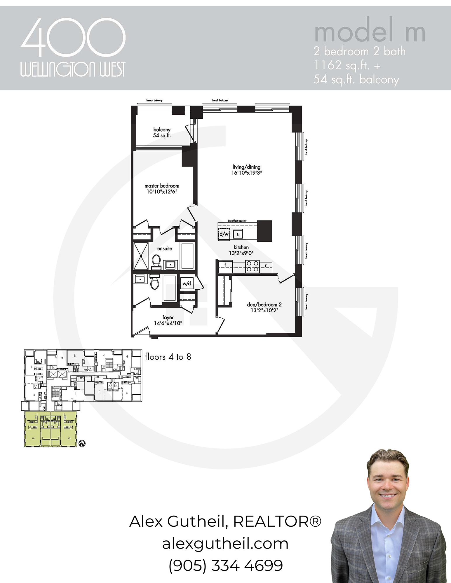 400 Wellington Condos at 400 Wellington St W - Model M