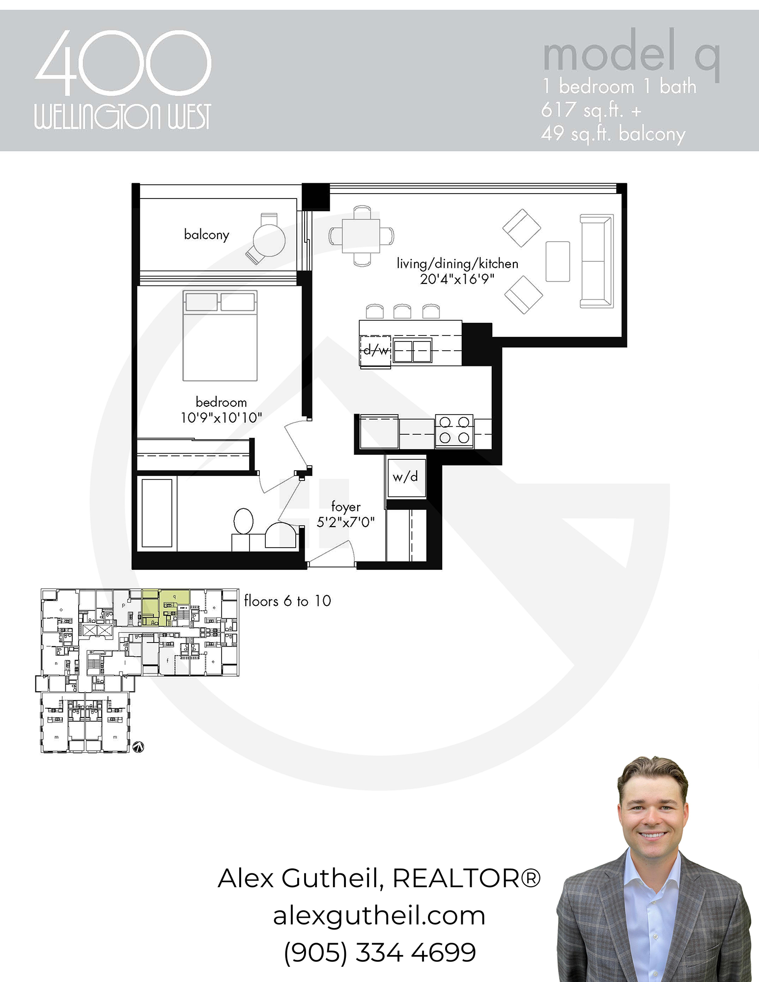 400 Wellington Condos at 400 Wellington St W - Model Q